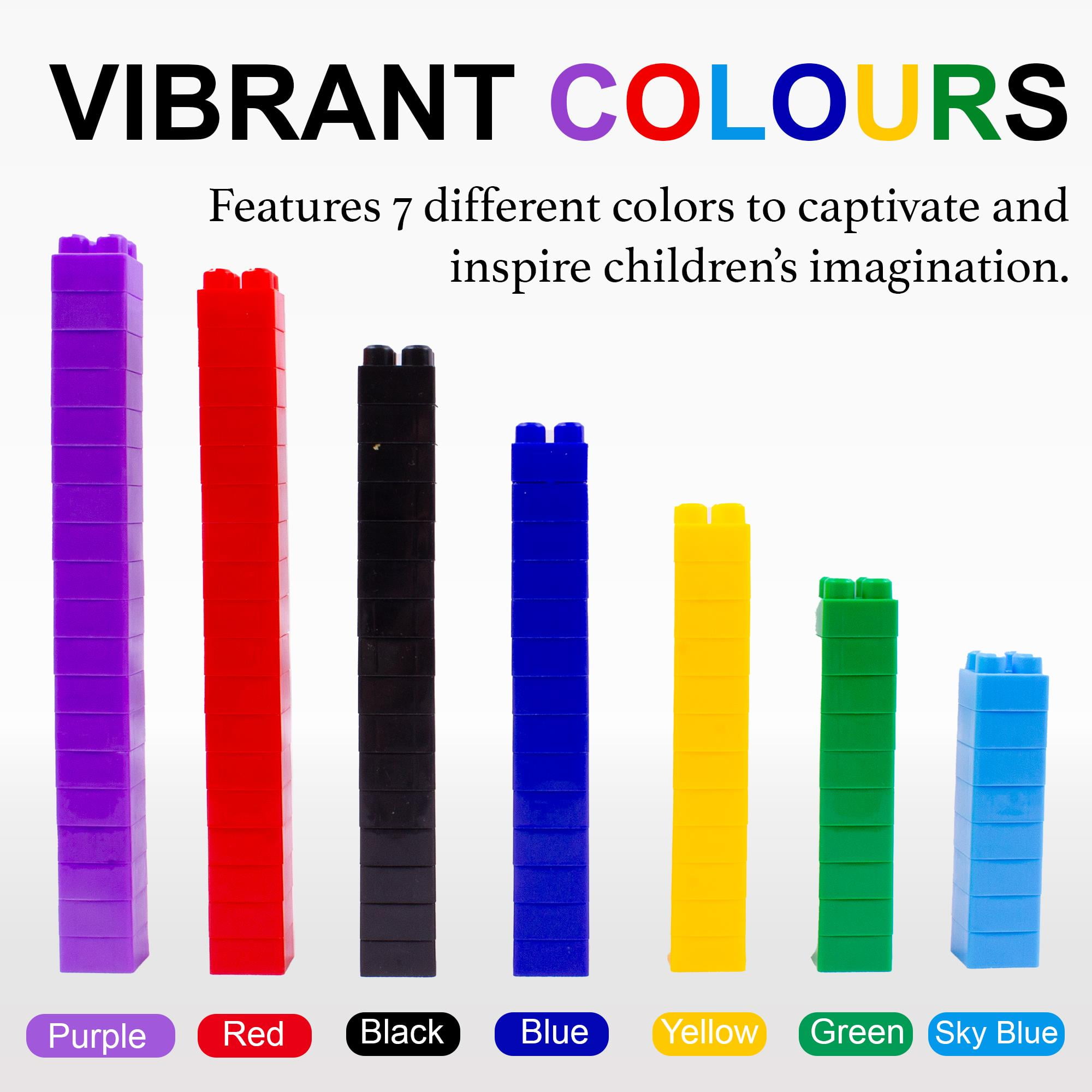 Dimple Building Block Set with Train Pieces & Carry Bag – 300-Piece Soft Plastic Kid Friendly Jumbo Blocks for Toddlers Ages 3–8 - Image 4