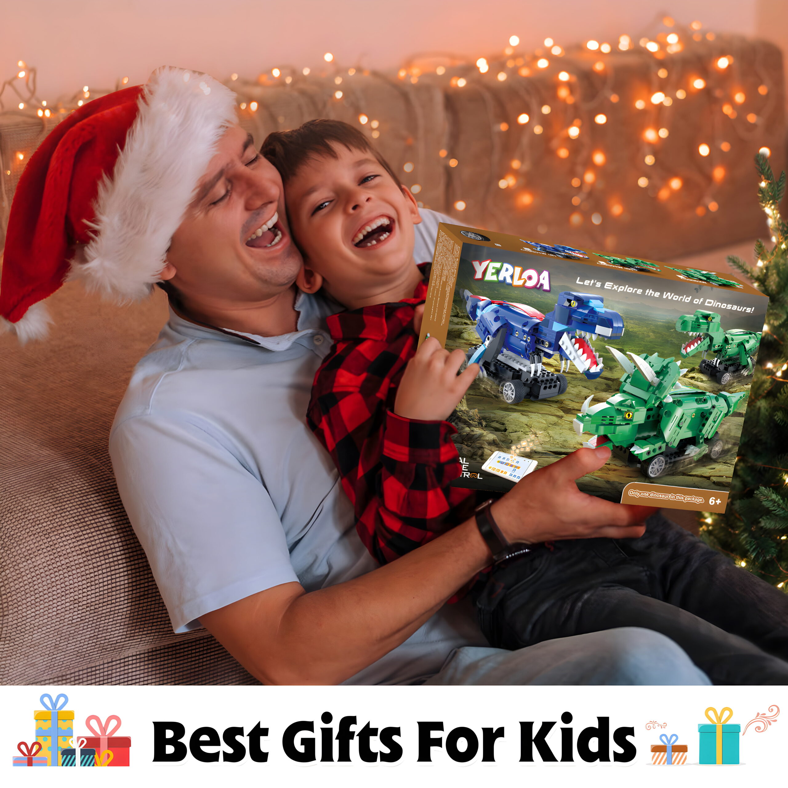 Yerloa Dinosaur Toys for Boys Age 8-12, 343 Pcs Dino Building Kit with Remote Control, STEM Projects Building Blocks Sets, Jurassic Building Kits for Kids 6 7 8 9 10 11 12 + Year Old, Birthday Gifts - Image 9