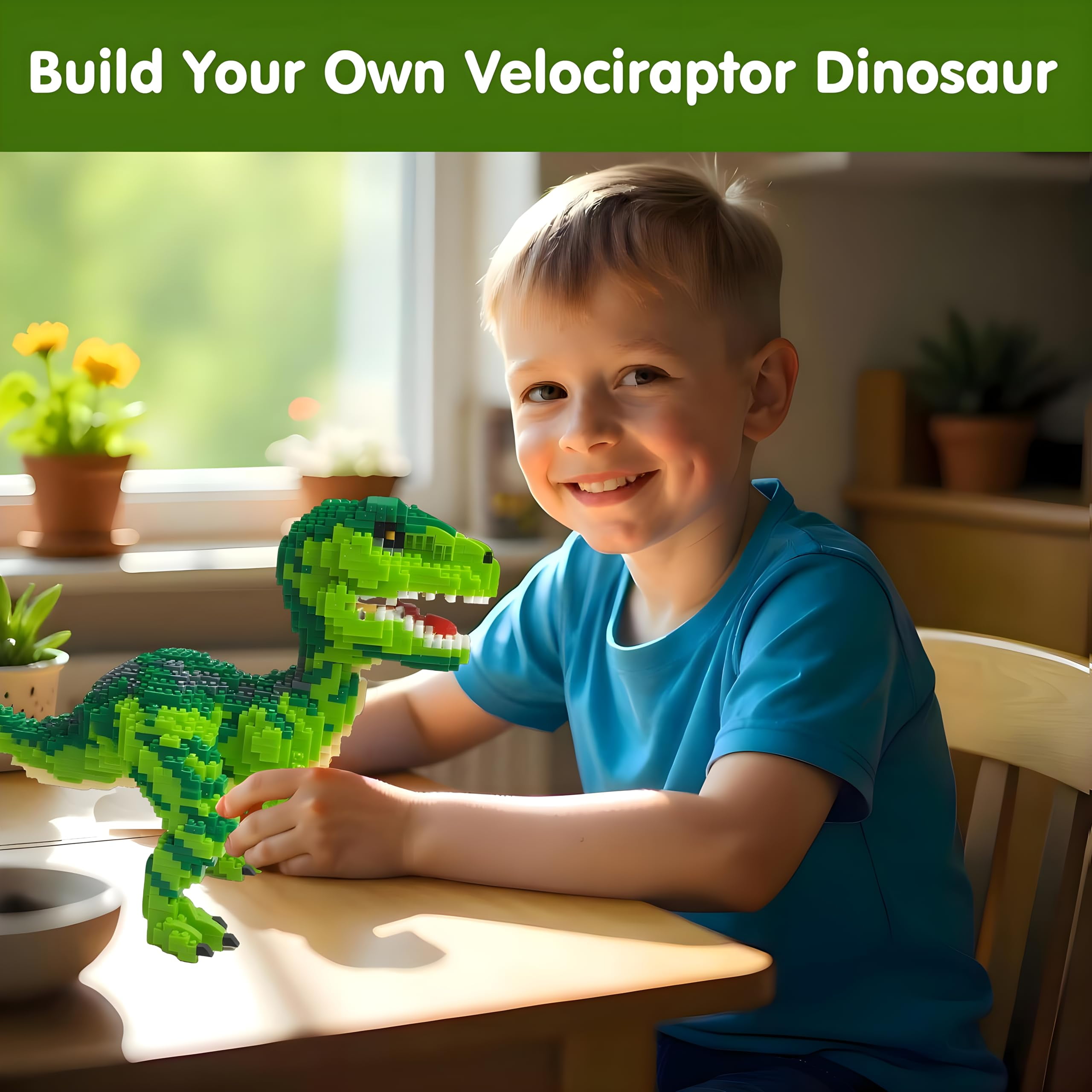 Yerloa Dinosaur Toys for Boys Age 8-12, 343 Pcs Dino Building Kit with Remote Control, STEM Projects Building Blocks Sets, Jurassic Building Kits for Kids 6 7 8 9 10 11 12 + Year Old, Birthday Gifts - Image 14