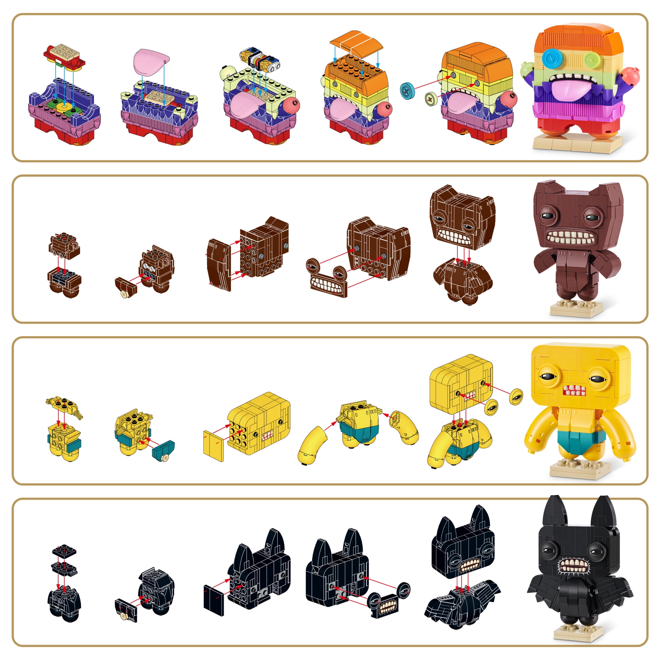 MAX Build More Premium Fugglers Collection (Squidge) Unboxing Toy & Building Brick by ZURU - Image 7