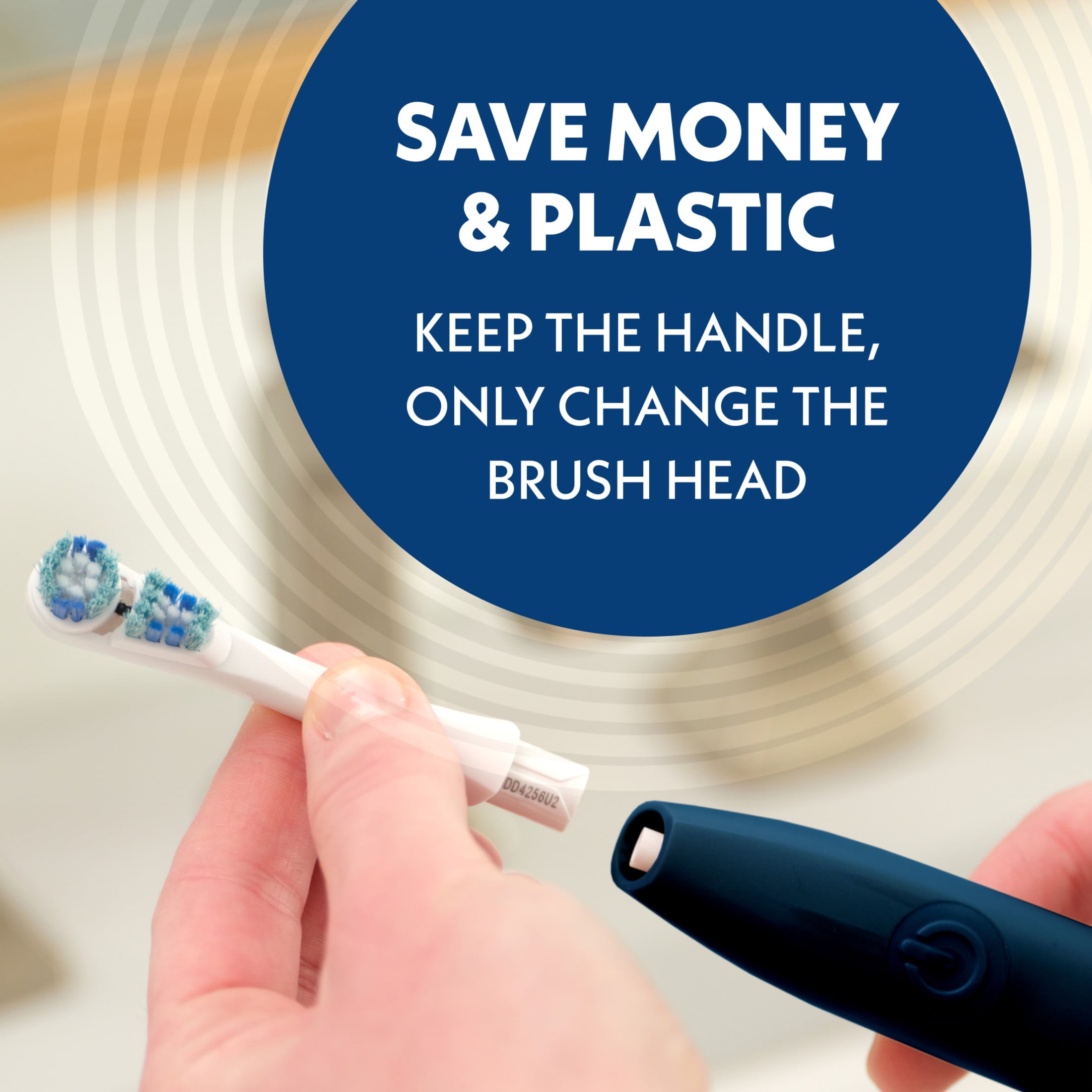 Spinbrush Smart Clean Battery Powered Electric Toothbrush, Soft Bristles, Midnight Blue - Image 9