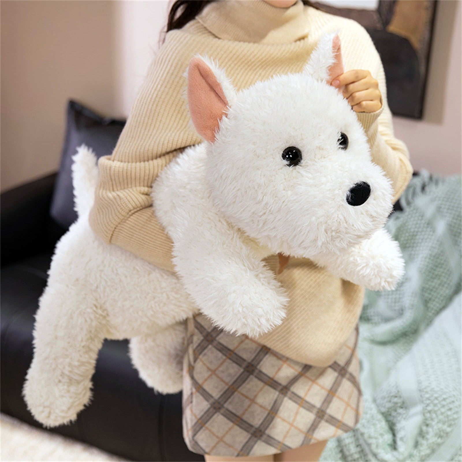 2026 New Puppy Plush Toys, West Highland White Terrier Dog Stuffed Animal Cute Puppy Plushies Soft Plush Toys Gifts for Kids, Stuffed Animals Toys, Cartoon Puppy Doll West Dog Doll Plush Toy - Image 6