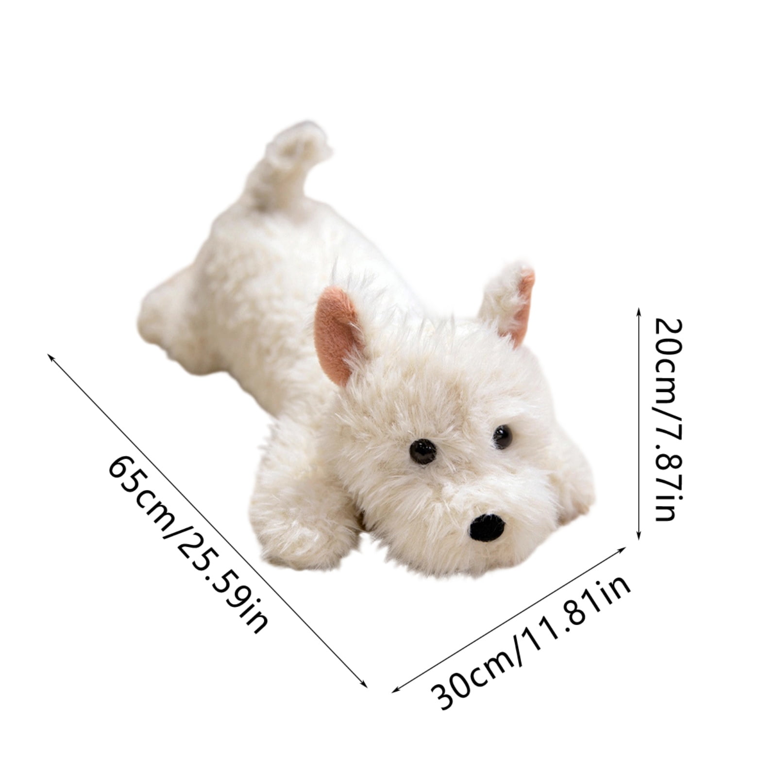 2026 New Puppy Plush Toys, West Highland White Terrier Dog Stuffed Animal Cute Puppy Plushies Soft Plush Toys Gifts for Kids, Stuffed Animals Toys, Cartoon Puppy Doll West Dog Doll Plush Toy - Image 7