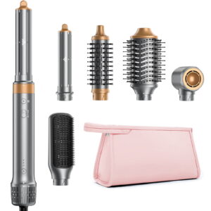 6 in 1 Hot Air Styler, Hair Styler Wrap- High-Speed Hair Dryer Brush, Fast Drying Blow Dryer Brush, Auto Wrap Curlers for Volumizing Curl Straighten, No Heat Damage Ionic Frizz-Free Multi-Hair Styler