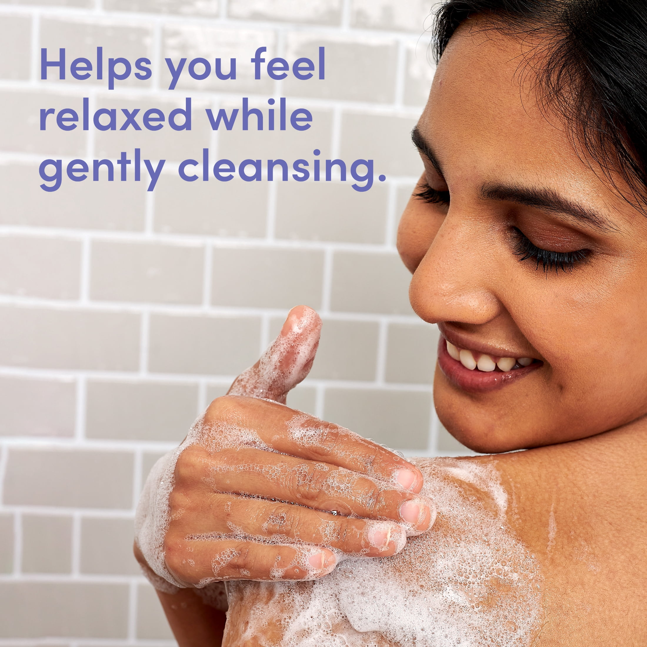 Aveeno Stress Relief Body Wash Soap with Oat, Lavender Scented Shower Gel, 33 fl. oz - Image 2